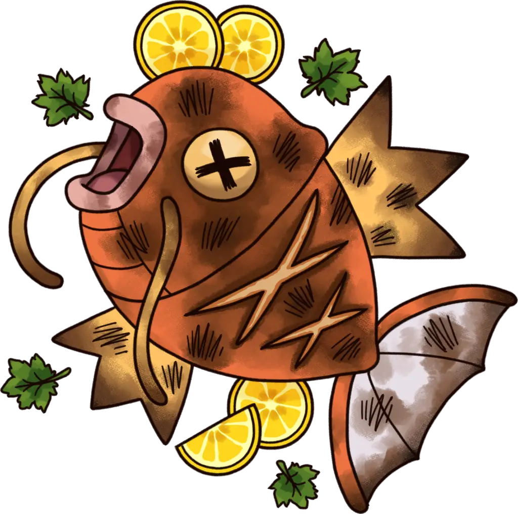 PokemonMeshi-Grilled Magikarp